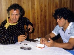 Italo Cucci con Diego Armando Maradona