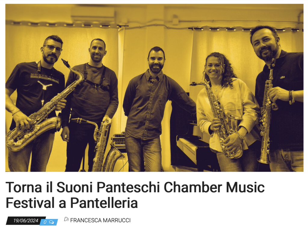 Suoni Panteschi Festival 2024 a Pantelleria