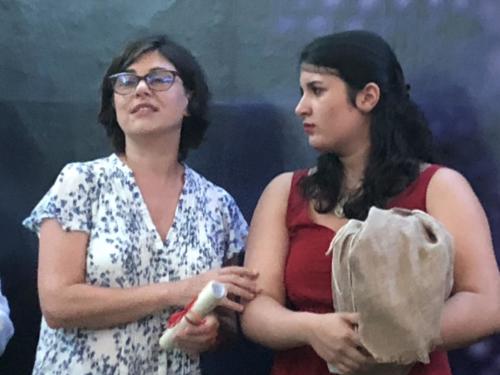 Ludovica Franco con l'Assessore Claudia Della Gatta